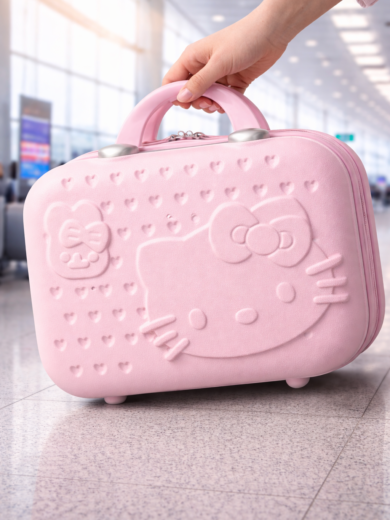 Pink Hello Kitty Beauty Vanity Suitcase