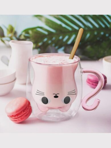 Catty High Borosilicate Coffee Mugs