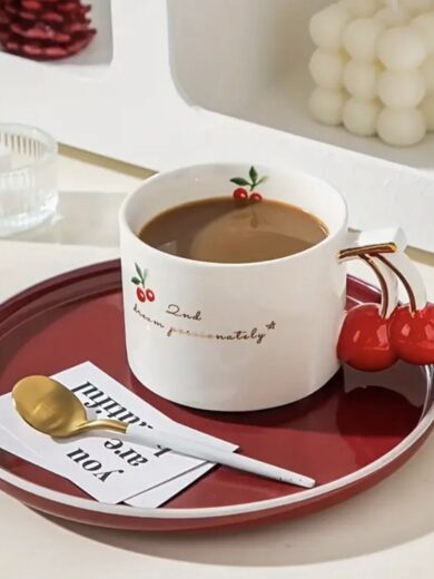 High Quality Cherry Ceramic Mug