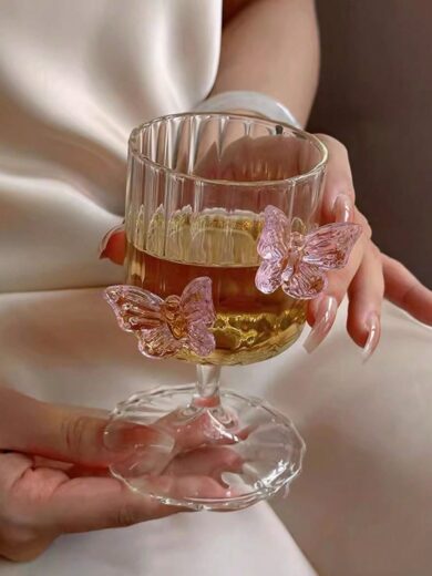 Butterfly Flute Glass