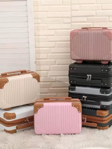Luxury Stripe Vanity Suitcase (Pre order)